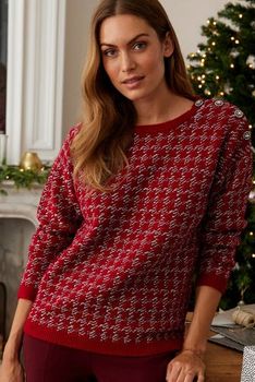 Pull maille jacquard