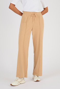 Pantalon large en maille piquée