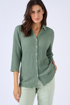 Chemisier en maille reliefée