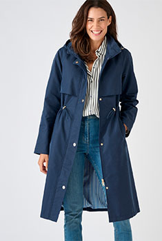 Parka longue esprit trench