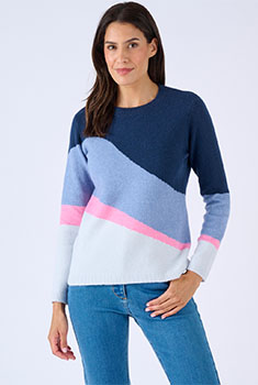 Pull jeu de couleurs