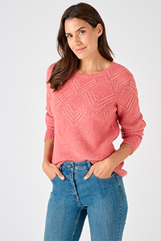 Pull maille fantaisie labellisée Thermolactyl