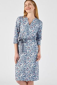 Robe maille chaude stretch imprimée recyclée*