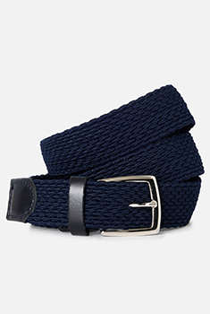 Ceinture tressée homme
