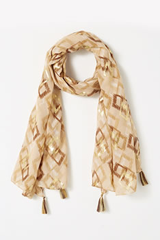 Foulard voile imprimé