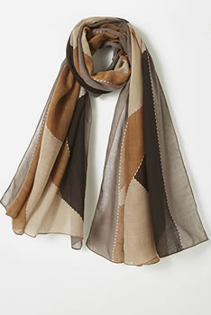 Foulard voile imprimé