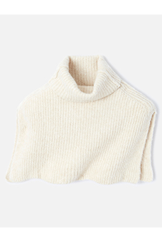 Plastron col montant roulé