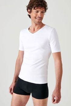 T-shirt manches courtes, col V Thermolactyl
