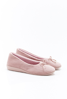 Ballerines compensées en velours