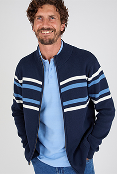 Gilet zippé col montant