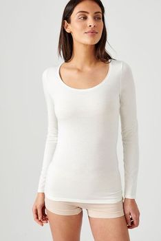 T-shirt manches longues Thermolactyl® biais satin