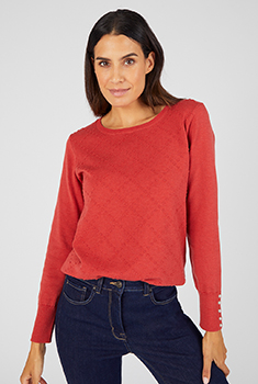 Pull motif losanges