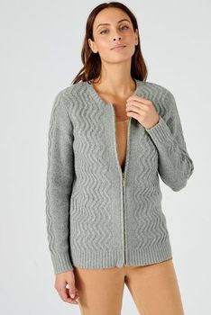 Cardigan torsadé zippé Thermolactyl®