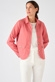 Veste mélange fibres Lyocell Tencel™ et coton