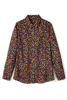 Chemisier Crêpe fluide imprimé animalier