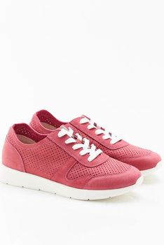 Baskets légères cuir vachette aspect nubuck Amortyl®