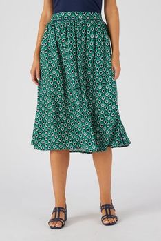 Jupe tissu crêpe fibres viscose Lenzing™ EcoVero™