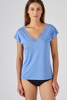 T-shirt dentelle maille jersey Lyocell Climatyl® recyclé