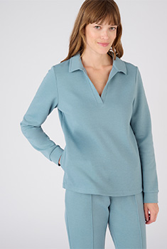 Sweat col polo