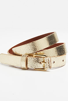 Ceinture dorée cuir