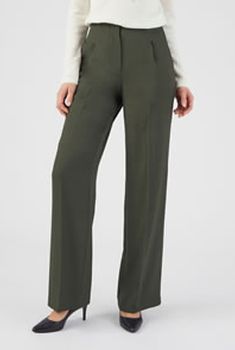 Pantalon fluide jambes larges
