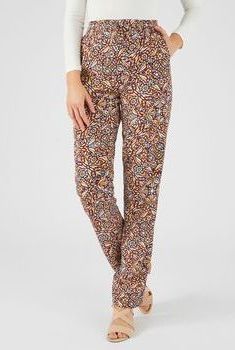 Pantalon enfilable fluide imprimé