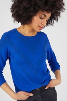 Pull maille fantaisie laine mélangée et Thermolactyl®