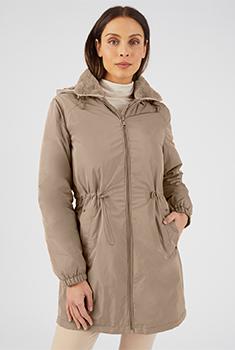 Parka recyclée* intérieur imitation fourrure