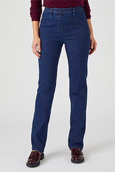 Jean effet ventre plat