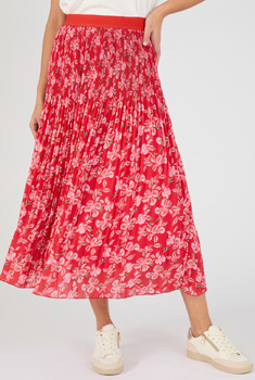 Jupe en voile, plissé irrégulier