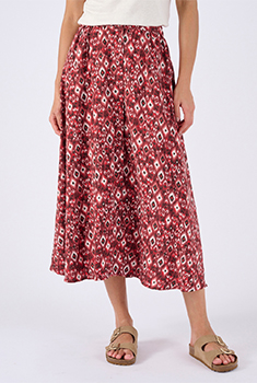 Jupe boutonnée en crêpe