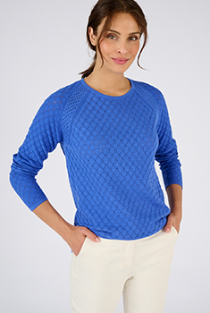 Pull ajouré à base de coton biologique