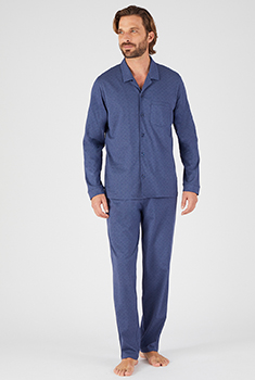 Pyjama boutonné maille jersey pur coton