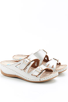 Mules cuir vachette ouverture totale Piedical