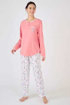 Lot de 2 pyjamas jersey pur coton peigné