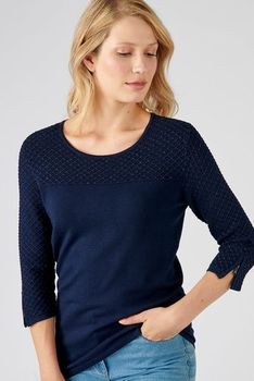 Pull maille fantaisie