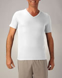 T-shirt double face col V Thermolactyl