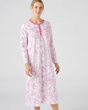 Chemise de nuit en pur coton peigné