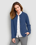 Cardigan torsadé 80% laine d'agneau