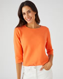Pull uni et rayé imprimé floral