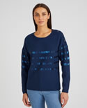 Pull rayé à sequins Thermolactyl