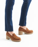 Mocassins à talon Amortyl