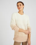 Pull en maille poilue