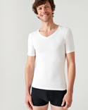 T-shirt manches courtes col V Thermolactyl Sensitive