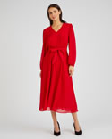 Robe longue taille élastiquée