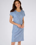 Chemise de nuit en maille pointelle
