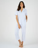 Pyjama 7/8ème boutonné