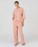 Pyjama en maille gaufrée