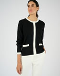 Cardigan-veste bicolore