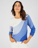 Pull jeu de couleurs